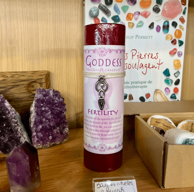 Bougie rituelle parfumée + pendentif 
