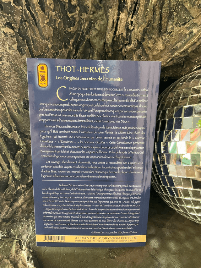 Livre "Thot-Hermès - Les origines secrètes de l'humanité" Guillaume Delaage