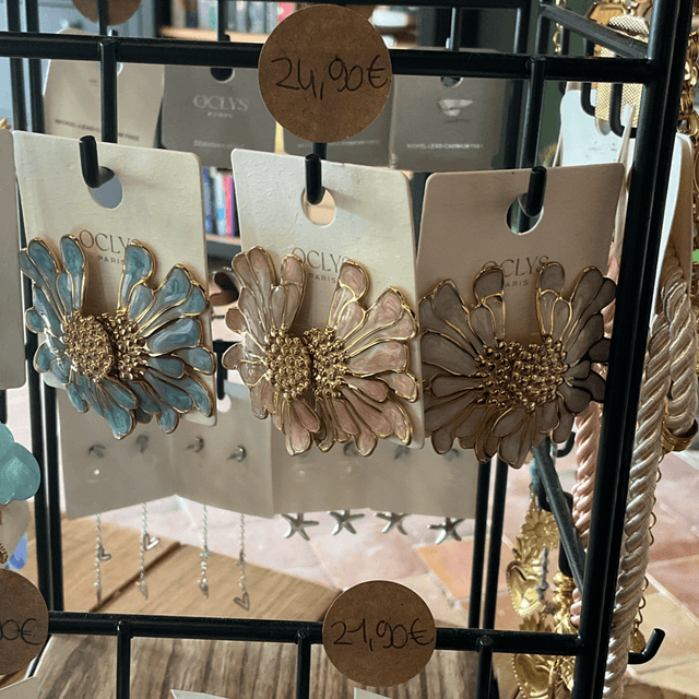 Boucles Florie demie fleur